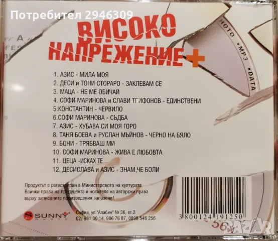 Високо напрежение +(2005), снимка 2 - CD дискове - 48587141