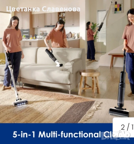 Прахосмукачка за мокро и сухо почистване Tineco FLOOR ONE SWITCH S6, снимка 2 - Прахосмукачки - 52265118