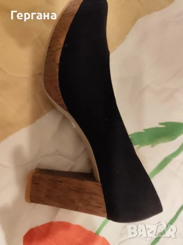 Черни Обувки на платформа Киара и на ток S.Oliver, снимка 4 - Дамски ежедневни обувки - 50597940