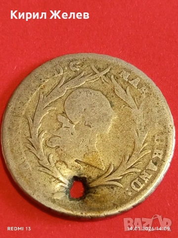 Сребърна монета 20 кройцера 1765г. Александър Вранденбург 53937, снимка 9 - Нумизматика и бонистика - 53096339