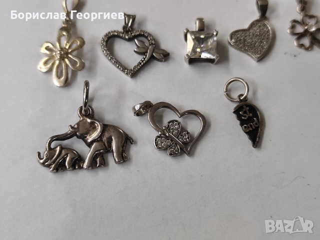 Лот сребърни медальони 925, снимка 5 - Колиета, медальони, синджири - 52573397