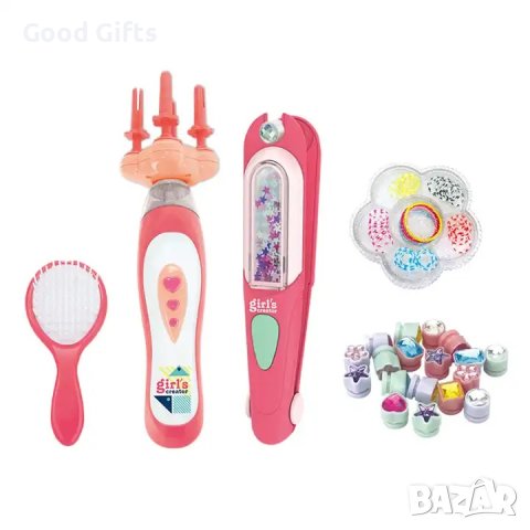 2в1 Голям комплект за разкрасяване и прически с уред за плитки, снимка 5 - Други - 42915989