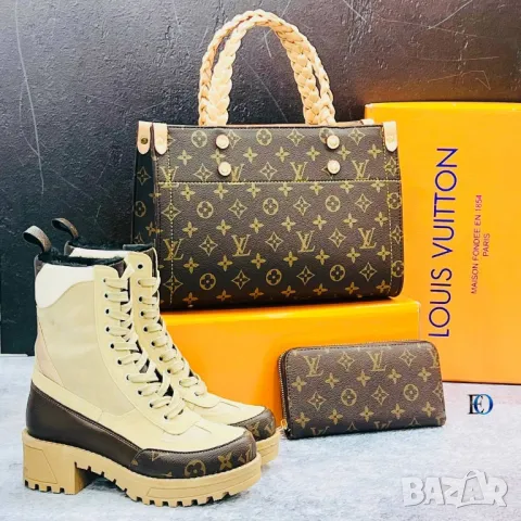 дамски боти, чанта / раница и портмоне louis vuitton , снимка 13 - Чанти - 48684852