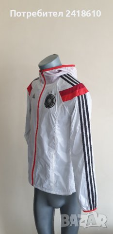 Adidas Deutschland /Germany Light Jacket Mens Size S ОРИГИНАЛ! Мъжко Яке ветровка !, снимка 2 - Спортни дрехи, екипи - 42178630