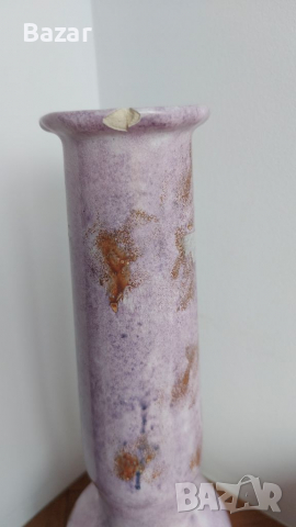 Керамични ваза и пепелник в лилаво, снимка 4 - Декорация за дома - 36538641
