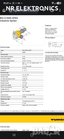 ИНДУКТИВЕН ДАТЧИК Bi5-G18SK-AP6X, снимка 8 - Резервни части за машини - 56197743
