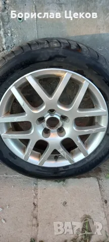 Оригкнални vw golf 4 BBS джанти 16" , с гуми dunlop 205/55(могат да карат още един сезон, снимка 5 - Гуми и джанти - 55783433