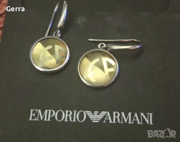 Оригинални обици Emporio Armani , снимка 4 - Обеци - 52538008