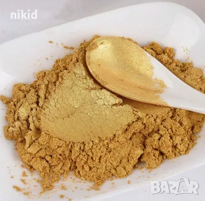 10 гр злато златен златист бронзов оцветител боя прах металик сладкарска за торти ядивна дъст gold, снимка 2 - Други - 47501059