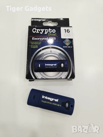 Integral Crypto-140-2 16GB USB 3.0 – криптирана флаш памет с двоен паролен достъп и AES 256-bit, снимка 6 - Друга електроника - 53971253