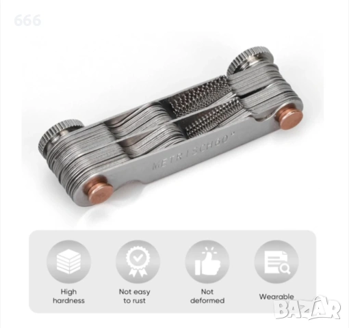 Комплект инструменти за измерване на резба + шублер болтове , снимка 6 - Други инструменти - 54143059