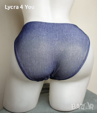 Gina Benotti 36 (S) лъскави бикини имитиращи дънков плат, снимка 5 - Бельо - 37194925