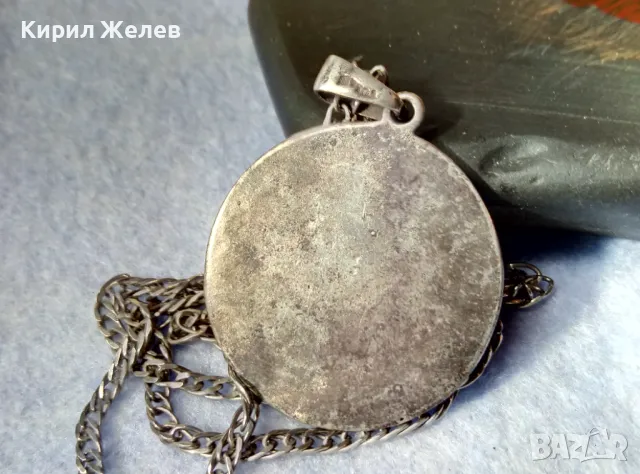 TOKASH БУТИКОВ СРЕБЪРЕН ПЕНДАНТ СРЕБРО 925 ТОКАШ със СРЕБЪРНА ВЕРИЖКА TALAY СРЕБРО 975 ПРОБА 49721, снимка 5 - Колиета, медальони, синджири - 49275042