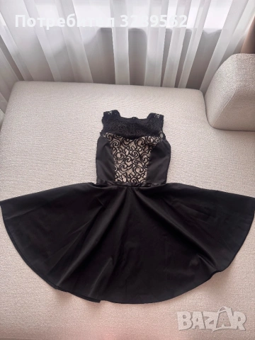 Черна рокля DP MODA