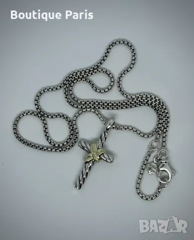 David Yurman оригинален кръст колие, снимка 3 - Колиета, медальони, синджири - 50147960
