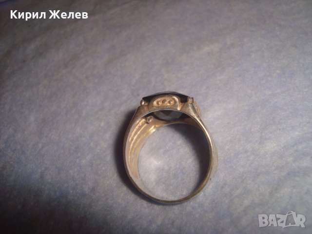 СТИЛЕН СКЪПОЦЕНЕН СРЕБЪРЕН АРТ ПРЪСТЕН СРЕБРО 925 с ГОЛЯМ ЮВЕЛИРНО ФАСЕТИРАН ЧЕРЕН ОНИКС 28724, снимка 9 - Пръстени - 37252487