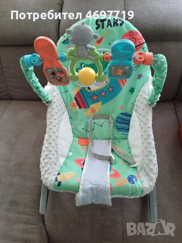 Chipolino шезлонг -люлка Baby Spa зелен, снимка 6 - Детски шезлонги - 53340961