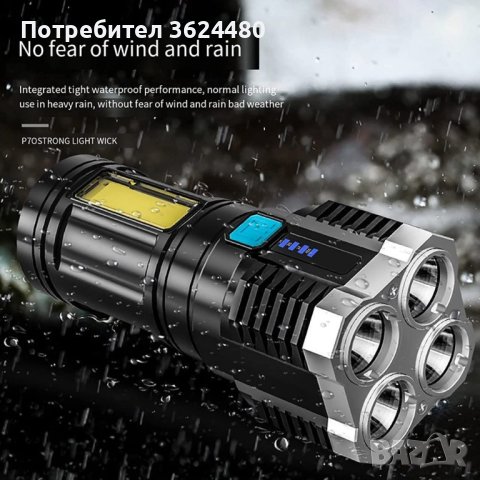Мощен LED фенер , снимка 5 - Прожектори - 40867094