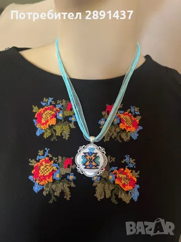 Колие ръчна бродерия 15 €, снимка 8 - Бижутерийни комплекти - 56090336