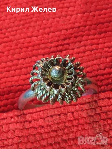 СТАРИНЕН ФИЛИГРАНЕН СРЕБЪРЕН ПРЪСТЕН СРЕБРО ВИСОКА ПРОБА РЪЧНА ИЗРАБОТКА 47960, снимка 11 - Антикварни и старинни предмети - 50057025