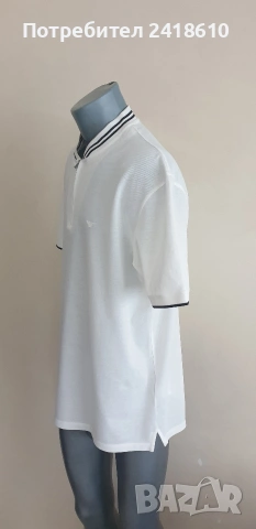 Еmporio Armani Zip Pique Pima Cotton Slim Fit Mens Size 3XL НОВО! ОРИГИНАЛ Мъжка Тениска!, снимка 11 - Тениски - 53925299