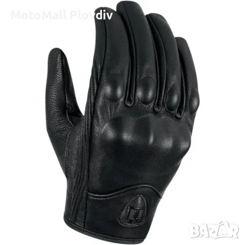 Ръкавици Icon l xl кожени къси ръкавици за мотор мото чопър икон кожа, снимка 4 - Аксесоари и консумативи - 49178983