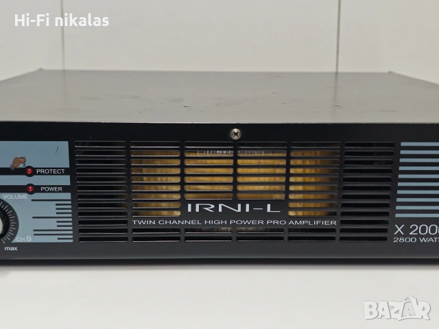 професионално крайно стъпало усилвател IRNI - L X 2000, снимка 3 - Ресийвъри, усилватели, смесителни пултове - 54227221