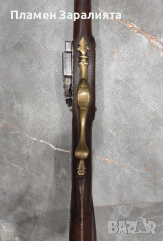 Автентична кремъчна пушка 19 век, снимка 5 - Антикварни и старинни предмети - 54089255