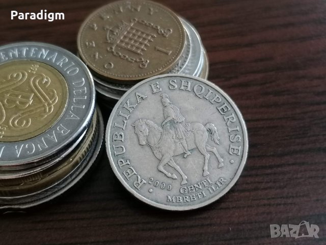 Монета - Албания - 50 леке | 2000г., снимка 2 - Нумизматика и бонистика - 35598442