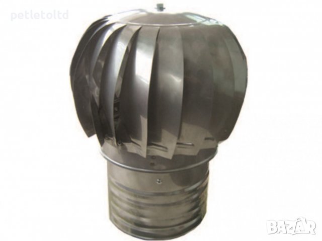 Капа за комин INOX Ф 160 мм Вентилационна въртяща шапка , снимка 1 - Строителни материали - 38759045