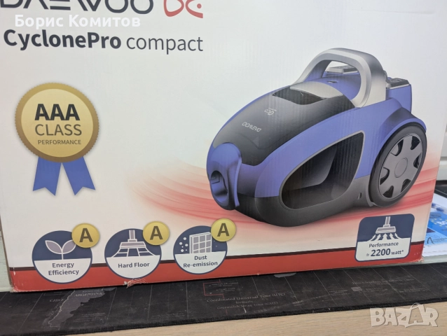 Прахосмукачка без торба Daewoo RCC-230R/3А, снимка 6 - Прахосмукачки - 52914817