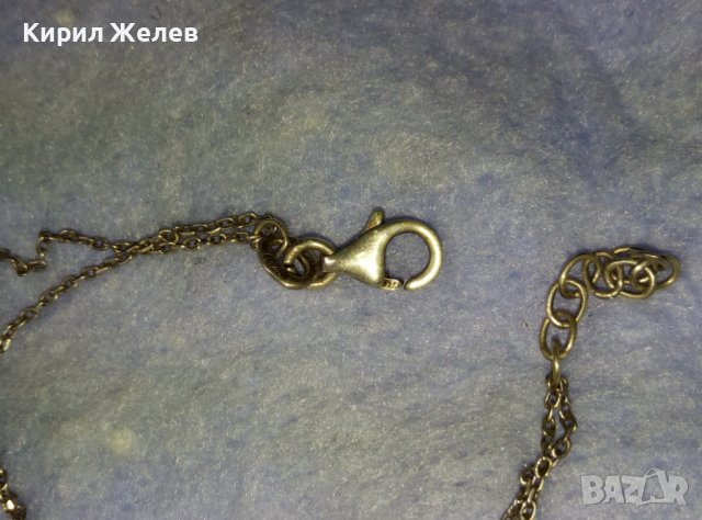 ФИНА СРЕБЪРНА ГРИВНА СРЕБРО 925 със СРЕБЪРНО СЪРЧИЦЕ 40265, снимка 7 - Гривни - 42379009