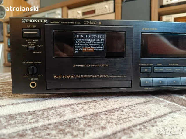 Pioneer CT-S610 Stereo Cassette deck, снимка 9 - Декове - 49915756