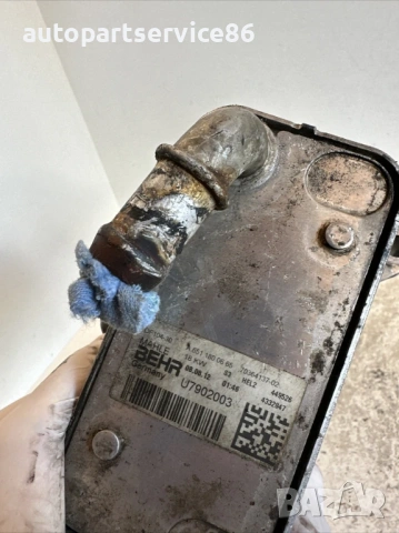 Маслен охладител за Mercedes W212 2.2 CDI (2012) A6511800665, снимка 3 - Части - 53875816