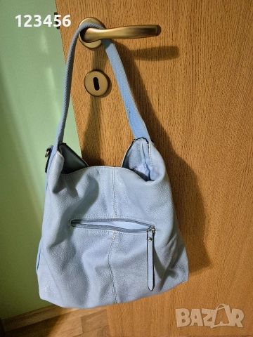 светлосини кожени чанти, снимка 5 - Чанти - 52965289