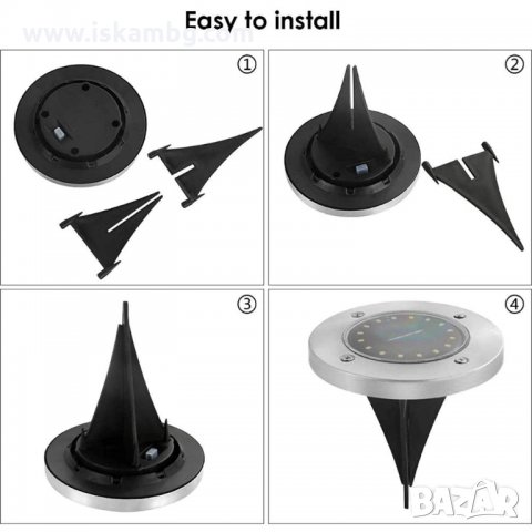 Соларни лампи за градина - плоски - код 3252, снимка 9 - Соларни лампи - 34510608