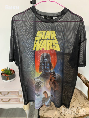 Тениска на Star Wars в размер S, но е подходяща и за М и L, снимка 15 - Тениски - 44607325