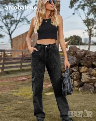 Ежедневни дамски карго дънки, 3цвята , снимка 13 - Дънки - 48395119