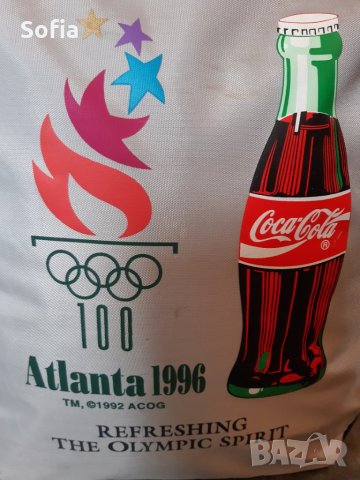 Кока Кола/Coca-Cola/Голям сак "Оlympic Atlanta 100 Games 1996" Кока-Кола Световен спонсор, снимка 2 - Колекции - 32127076