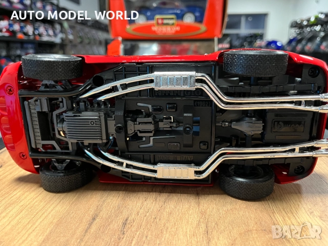 BBURAGO метална колекционерска количка модел FERARRI 250 GTO 1962г., снимка 9 - Колекции - 52795302