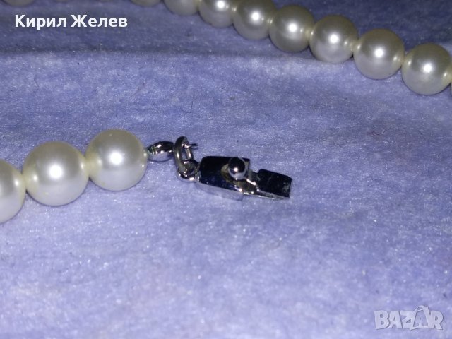 СКЪПОЦЕННО ПЕРЛЕНО КОЛИЕ КУЛТИВИРАНИ ПЕРЛИ с ЮВЕЛИРНО ФАСЕТИРАН ПЛАНИНСКИ КРИСТАЛ 34775, снимка 13 - Колиета, медальони, синджири - 39179663