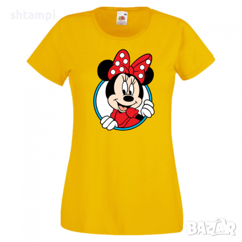 Дамска тениска Set for Couples Minnie 2 Подарък,Изненада,Рожден ден,, снимка 10 - Тениски - 36530929