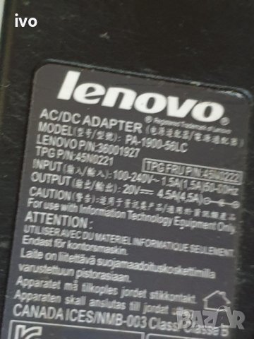 lenovo ac adapter 20v 4.5a, снимка 5 - Лаптоп аксесоари - 40459898