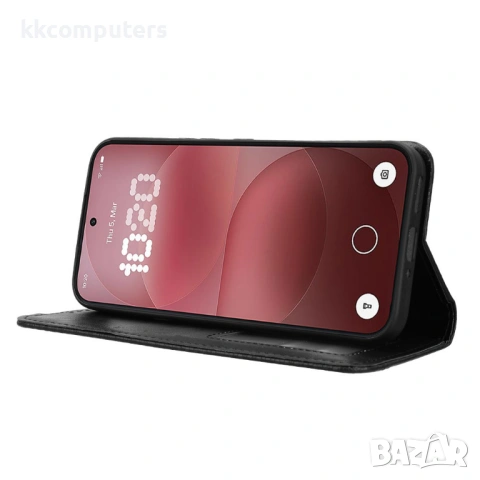 Ретро Кожен Калъф Портфейл за Nothing Phone (4a) Pro - Магнитен, Стойка, Слотове, 4 цвята, снимка 6 - Калъфи, кейсове - 54250236