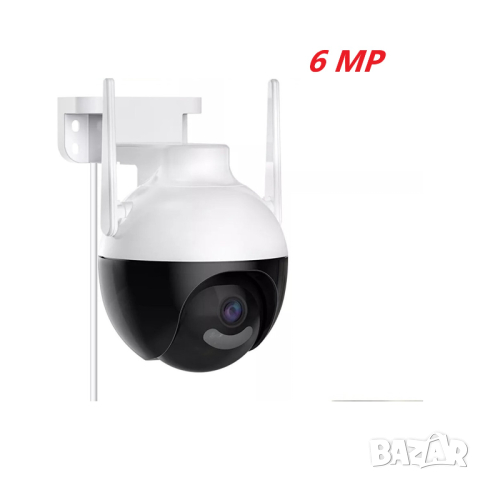 + 64GB комплект 6MP - ICSEE SMART SPHERE 4LED WI-FI охранителна камера COBRA 360 PTZ, снимка 2 - IP камери - 44531395