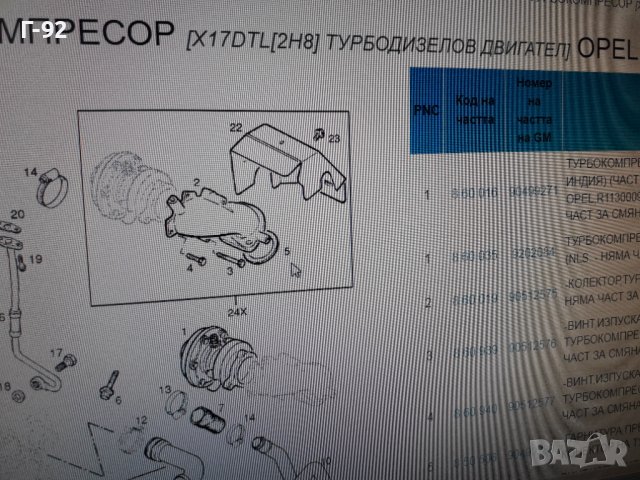 90499289=850506**NEU**GM**OPEL**ГАРНИТУРА СЛЕД ТУРБО **, снимка 5 - Части - 36839088