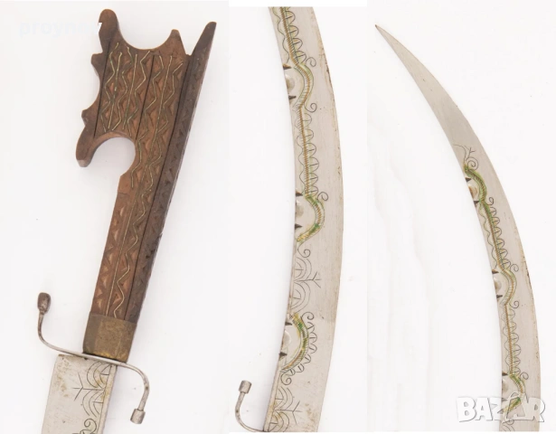 Голяма корсарска сабя - Нимча, снимка 2 - Антикварни и старинни предмети - 54259565