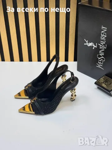 Yves Saint Laurent Дамски Сандали На Ток - Различни Цветове Код SEM-557, снимка 5 - Сандали - 55875038
