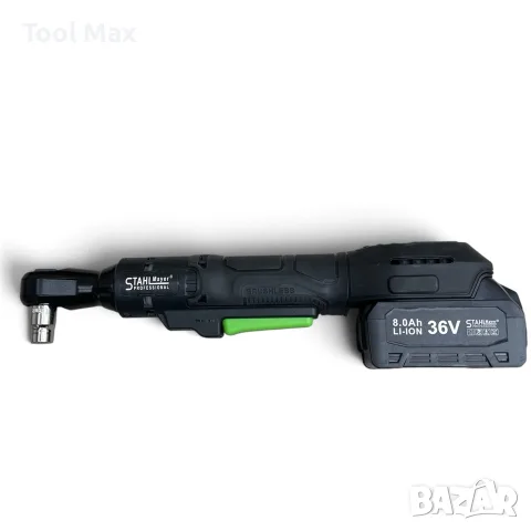 Акумулаторна тресчотка 1/2" STAHLMAYER – 36V, 120 Nm, снимка 4 - Винтоверти - 56210957