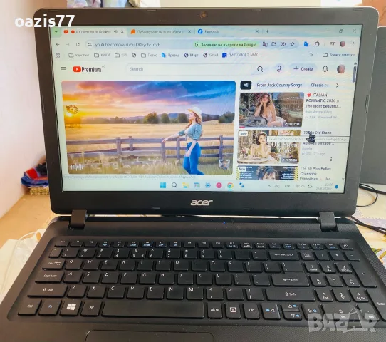Лаптоп 15,6ин ACER ES1- 523 poc.N4200 Slim matrica ,тънък 22мм SSD, снимка 2 - Лаптопи за работа - 55815776